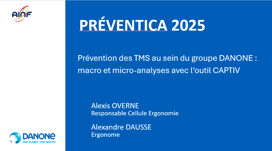 Publication de la conférence TEA et Danone pour l'AINF Paris 2025