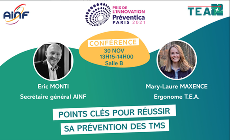 REPLAY Conférence 2021 - Préventica Paris _ Points clés pour réussir sa prévention des TMS